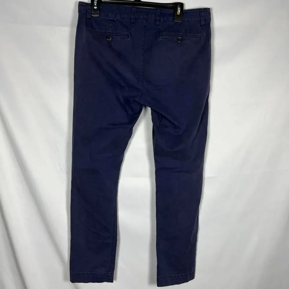 Tailor Vintage "Connecticut Originals" Slim Fit Chinos -‎ Navy Blue 34x32 Men's - Picture 4 of 6